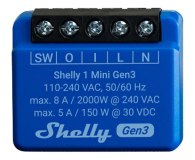Shelly Inteligentny sterownik 1 Mini Gen3 1MiniGen3 - 1268833 - zdjęcie 1